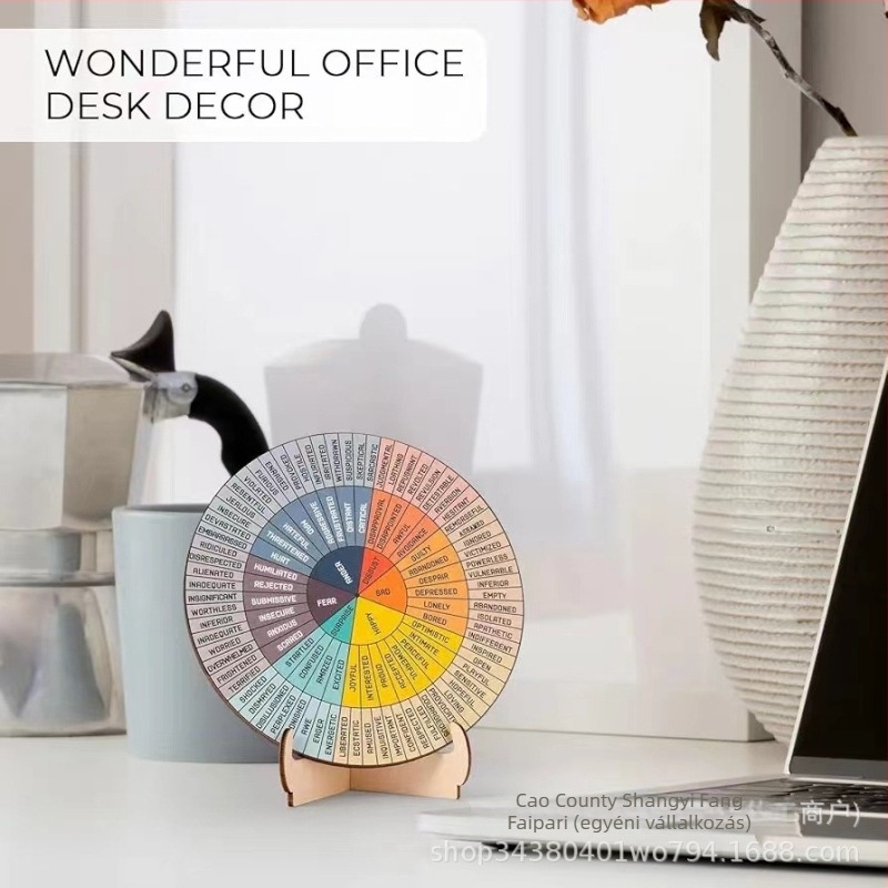 Kétoldalas fa dísz a mentális egészségért, állvánnyal – Boxwood, Shangyifang