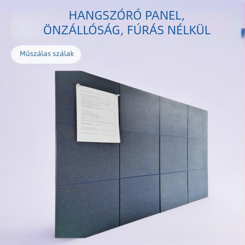 12 darab poliészter rostból készült akusztikus panel, öntapadós négyzet alakú panel, csíkos dizájnnal fotófalhoz, modern minimális stílus, nyomószilárdság B, hajlítási szilárdság B