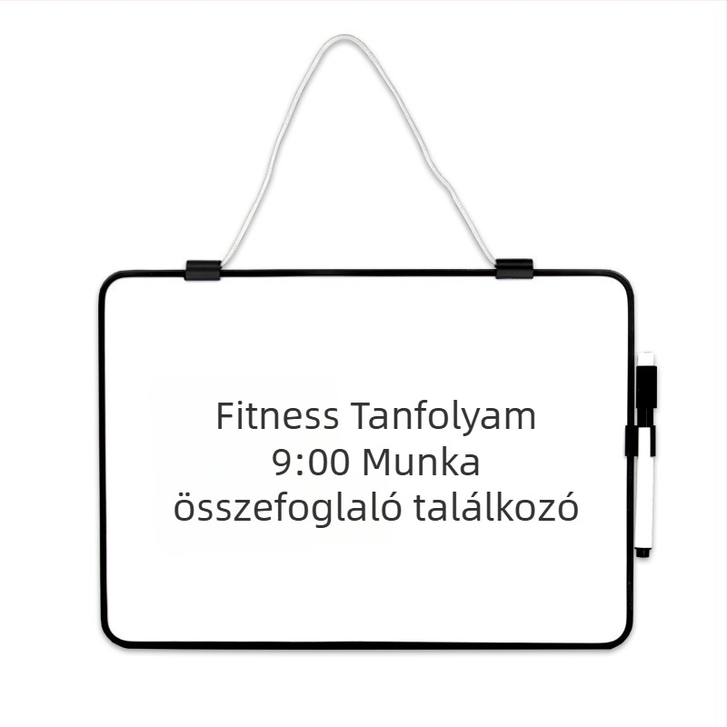 Kétoldalas műanyag fehér tábla, törölhető, nem mágneses írásfelület, testreszabott oktatási segédeszköz gyerekeknek és diákoknak