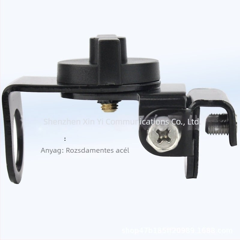 RB-20 rozsdamentes acélből készült mini klipsz élre rögzítő tartó autó CB antenna számára, anti-fall alap, modell RB-20, impedancia 14 Ω, hatótávolság kevesebb mint 1,5 km