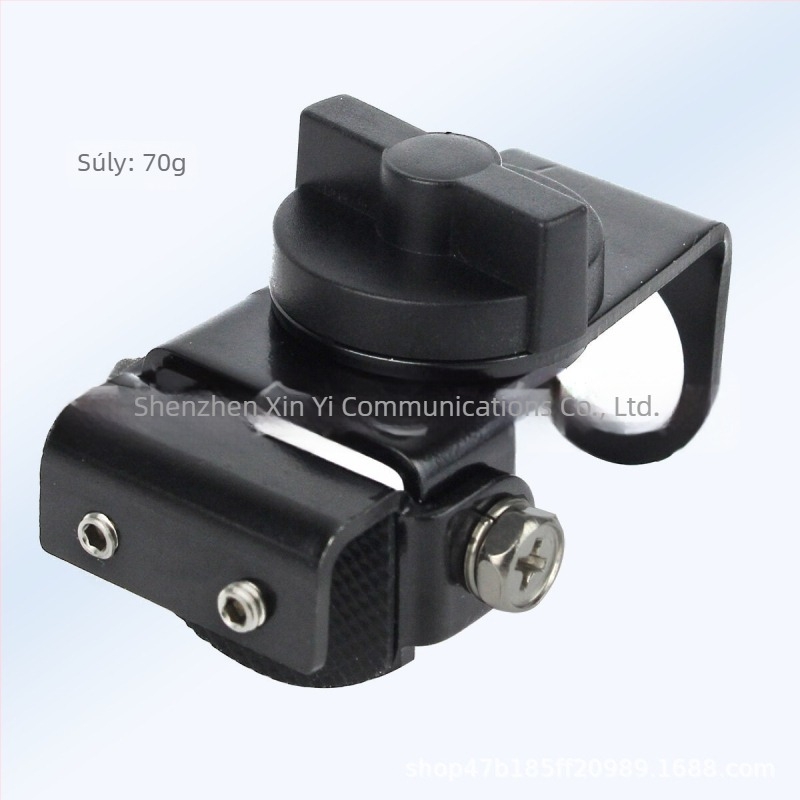 RB-20 rozsdamentes acélből készült mini klipsz élre rögzítő tartó autó CB antenna számára, anti-fall alap, modell RB-20, impedancia 14 Ω, hatótávolság kevesebb mint 1,5 km