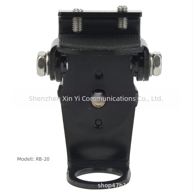 RB-20 rozsdamentes acélből készült mini klipsz élre rögzítő tartó autó CB antenna számára, anti-fall alap, modell RB-20, impedancia 14 Ω, hatótávolság kevesebb mint 1,5 km