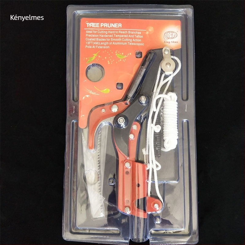 Startwright SK-5 acél metszőolló magas ágakhoz, nehéz terhelésű vast ágakhoz, kertészeti eszköz gyümölcs szedéséhez, súly 1.1