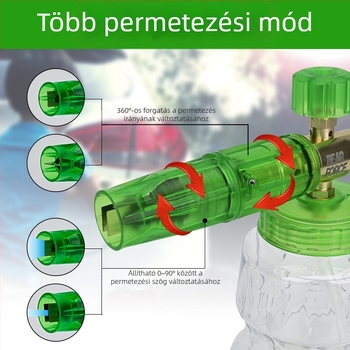 Magasnyomású autómosó habspray pisztoly alumínium fej és markolattal – 276 bar / 4000 psi, permetezési távolság 2, alkalmas autómosókhoz