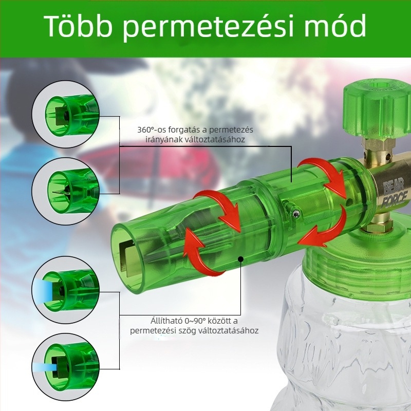Magasnyomású autómosó habspray pisztoly alumínium fej és markolattal – 276 bar / 4000 psi, permetezési távolság 2, alkalmas autómosókhoz