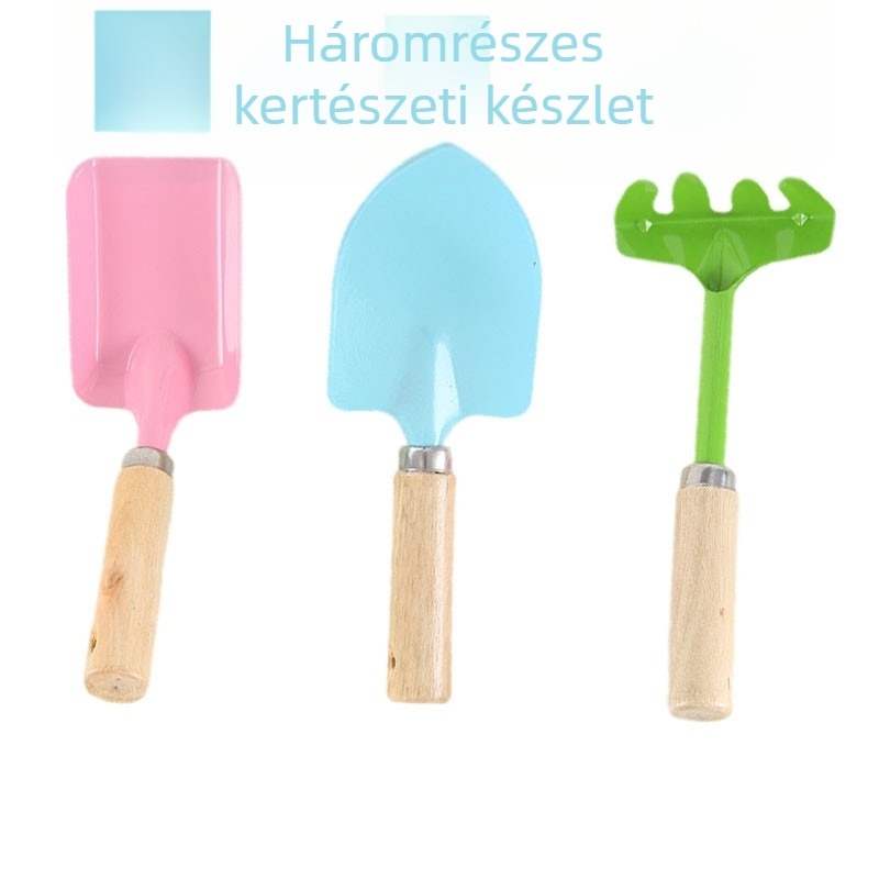 Háromrészes kerti szerszámkészlet rozsdamentes acélból (nem importált)