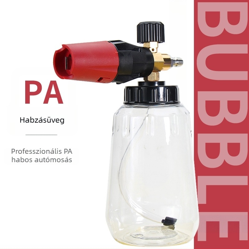 Magasnyomású habspray pisztoly ötvözet fejjel és ötvözet markolattal, 120 bar, permetezési távolság 10 m, súly 0,4 kg