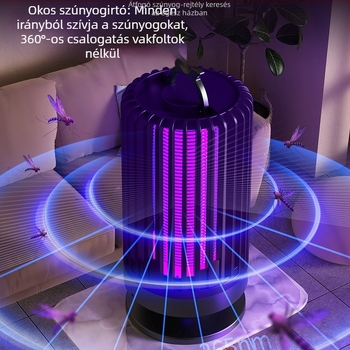 Elektrosokkos szúnyogriasztó lámpa beltéri használatra, UV-lámpával, 11–20 m²-es területhez, hangulatfény