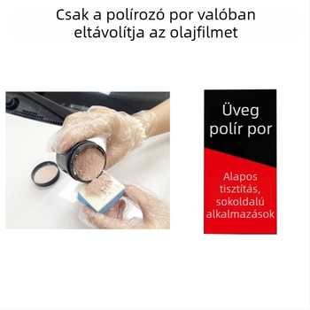 Sanliro autóüveg polírozó por – cerium-oxid alapú olajfilm eltávolító, eltávolítja a vízfoltokat, 3 éves lejárat, minőségstandard Q/GZHY 003-2025