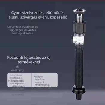 ABS mosdólefolyócső kiegészítők, S-alakú, húzó típus, elektroplatált kétirányú kialakítás, testreszabható megmunkálás