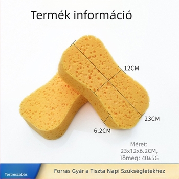 Poliészterből készült vízfelvevő autómosó szivacs, nagy sűrűségű, modell 8zlhm, Fred márka