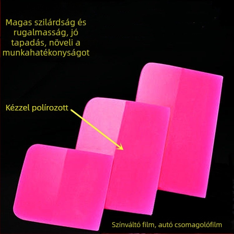 TPU autóburkolathoz készült kaparó, könnyű eszköz a színváltoztató film telepítéséhez, modell Scrape, súly 0,038 kg