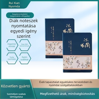 Sharp First kínai stílusú notesz — testreszabható papír, forró fólia nyomás, személyre szabás lehetséges