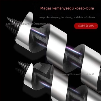 Kejie fabúvó fúró hosszú egyenes fogantyúval és hatszögű tengellyel mélyfuratokhoz, 230–460 mm hosszú, ajtózár furatokhoz