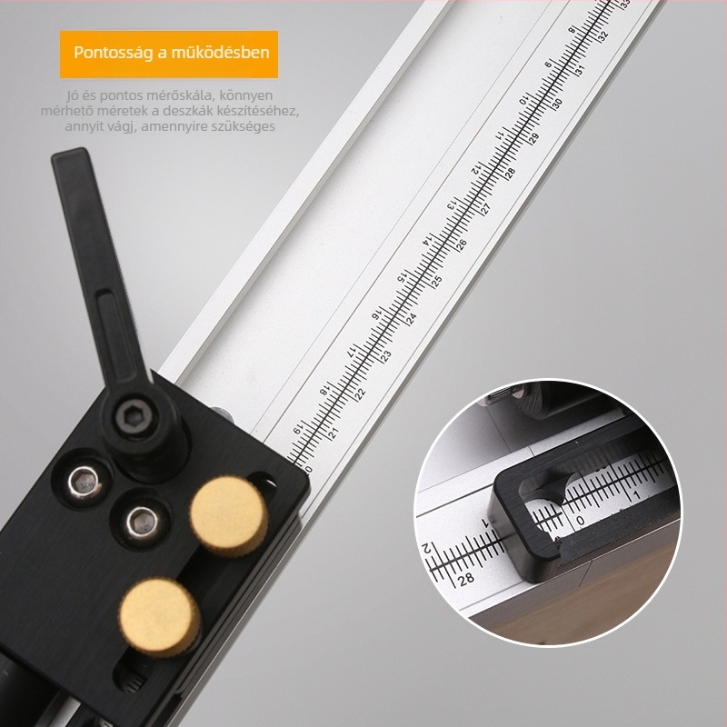 Fafaragó csúszó hornyos skála rúd; univerzális tolókar; asztalos munkapad korlátozó módosítás; metrikus szabvány; specifikációk 45–300