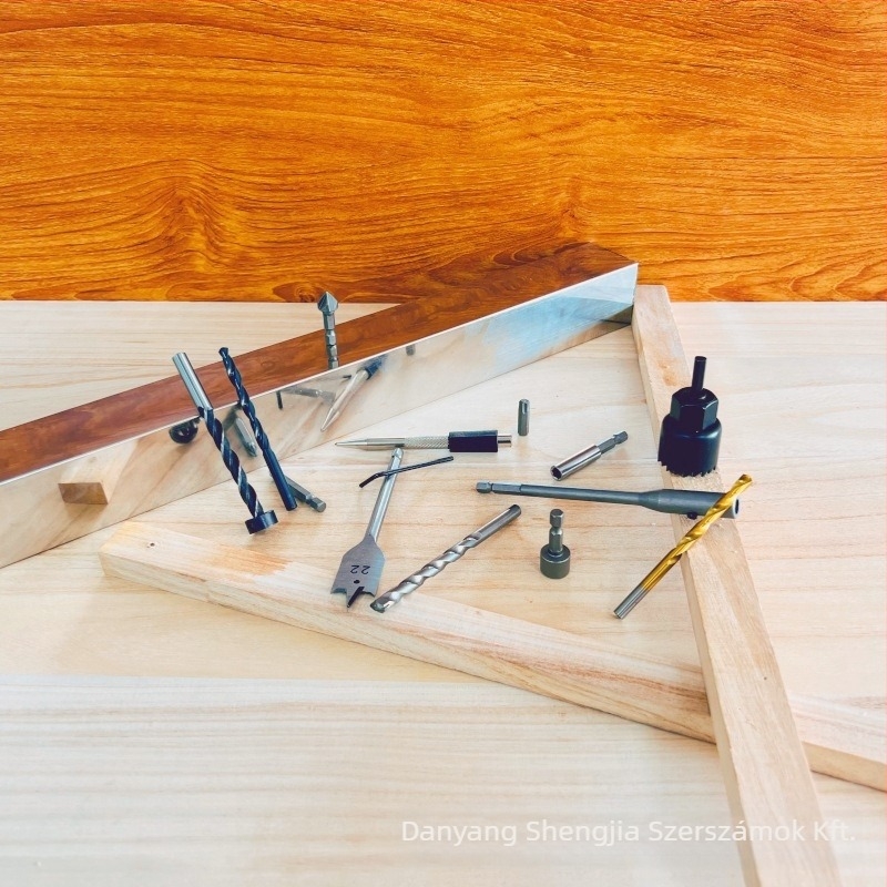 Sheng Jia 246-darabos fúrókészlet műanyag dobozban, színes címkékkel, háztartási használatra, metrikus/imperiális rendszer