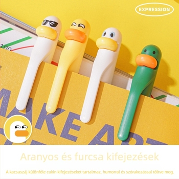 Vízbázisú toll – Magic Duck sorozat, műanyag test, tollhegy anyaga: egyéb anyagok, kacsa mintával