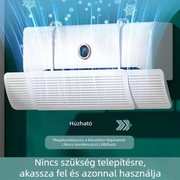 Légkondicionáló légáram-deflektor, három az egyben teleszkópos kialakítás, meghosszabbítható, modell SY5414