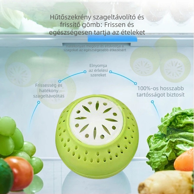 Hűtőszekrényhez való ásványi frissesség-golyók – dezodorációs hatás, PP anyag, Leju Lefu