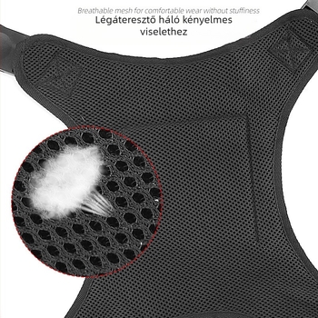 Mellény-stílusú kerekesszék deréköve esésvédővel, Oxford anyag, műanyag csat, nejlon szalag, felnőtteknek