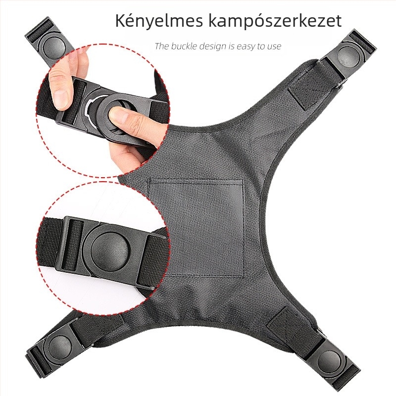 Mellény-stílusú kerekesszék deréköve esésvédővel, Oxford anyag, műanyag csat, nejlon szalag, felnőtteknek