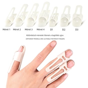 Ujjízületi sín – műanyag védő ujjhüvely felnőtteknek, az ízületi hajlítást támogató