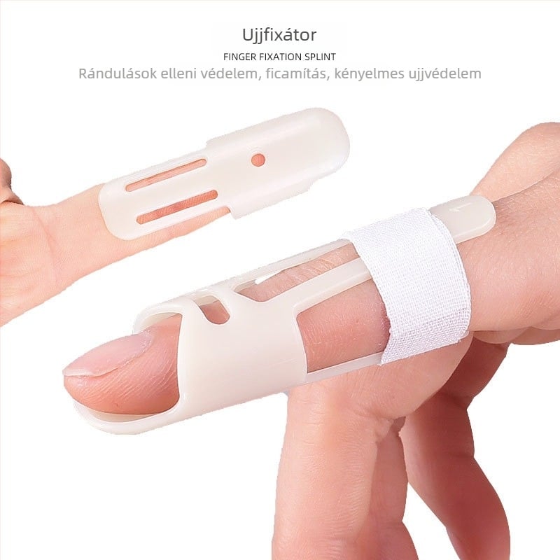 Ujjízületi sín – műanyag védő ujjhüvely felnőtteknek, az ízületi hajlítást támogató