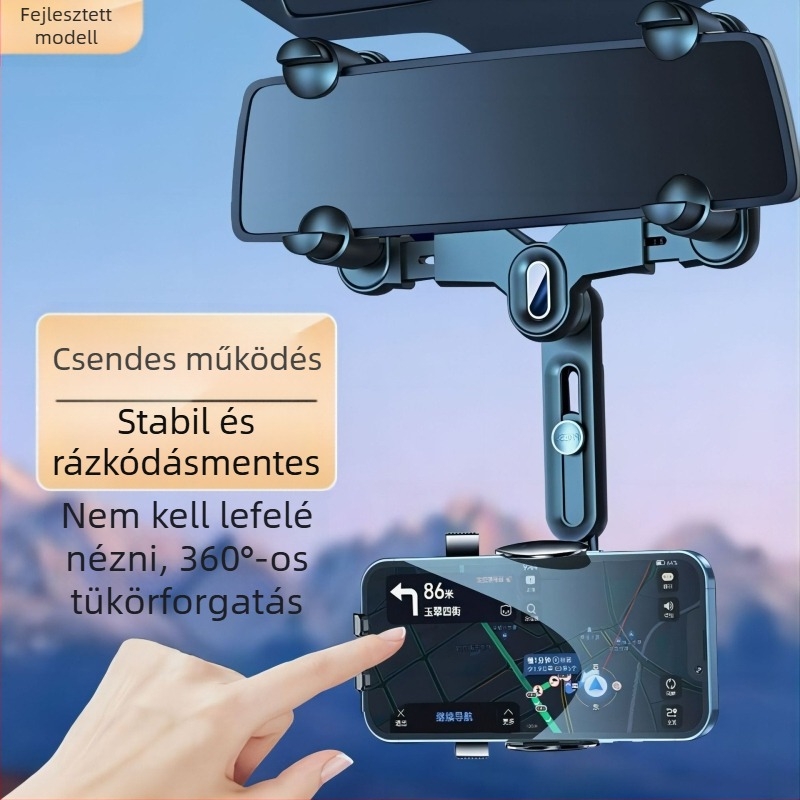 Peng Yun autós telefon-tartó belső visszapillantóhoz és navigációhoz – műanyag, testreszabható, magáncímke