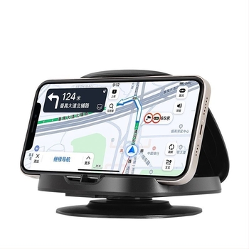 360°-os forgó autós telefon-tartó középső konzolhoz | Univerzális telefonokhoz | Modell F107 | Anyag: Műanyag