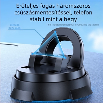 Autó műszerfalára szánt telefontartó Northern flash – erős szívóhatás, ragasztóval rögzítés, univerzális kompatibilitás, testreszabható