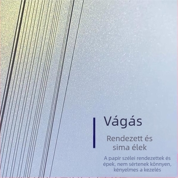Gyöngyház karton tintasugaras nyomtatáshoz, 250 g, 80 μm vastagság, fényesség 80, simaság 50, osztály A