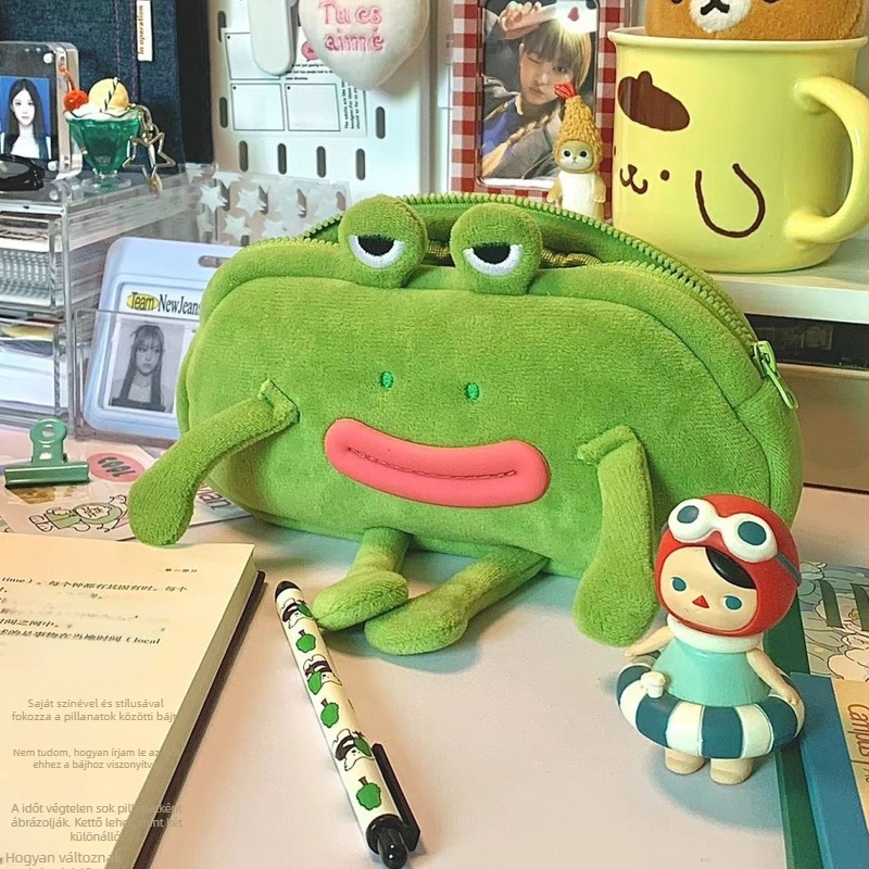 Tolltartó – plüss béka, aranyos dizájn, uniszex, Anyag: plüss