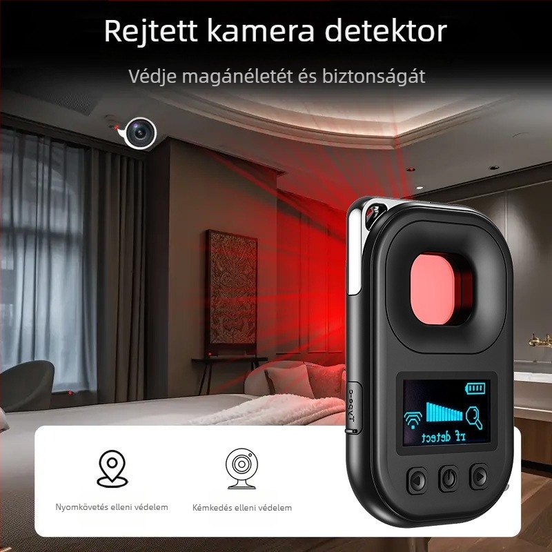 T03 kameradetektor – Vezeték nélküli detektor, működési tartomány 10, feszültség 5V, riasztási mód: Válasz