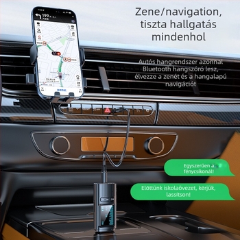 GT72 Bluetooth 5.4 2-in-1 vevő-átvitel digitális kijelzővel és 3,5 mm AUX