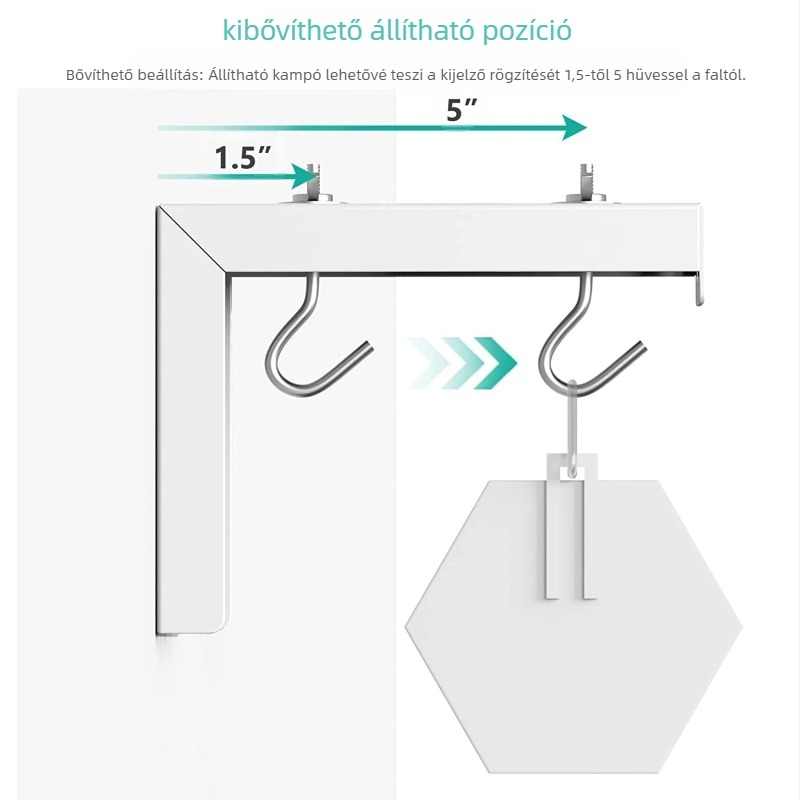 Fali szerelvény projektor-képernyőhöz - TY-01 - Kaixinda - 300 g - Állítható, Többfunkciós