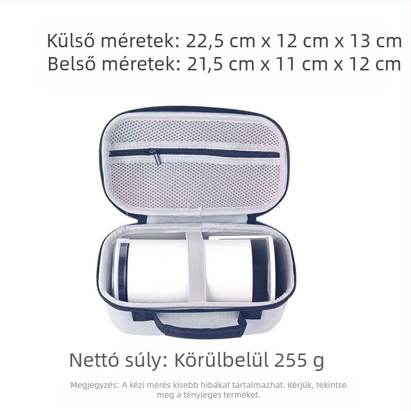 Eva projektor tároló táska, nagy kapacitású, hordozható keményhéj