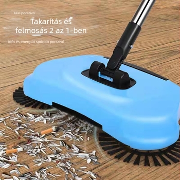 Seprű, összecsukható kültéri használatra, kemény szálak, kettős funkció, anyag: műanyag + rozsdamentes acél, márka Sanzhen