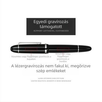 Jin Hao X159 Kaligráfia Toll, Iridium heg, Akril burkolat, Tintaellátó rendszer: forgó tintaabszorber + 2,3 kaliberű tinta zsák, Modell X159, Testreszabható gravírozás