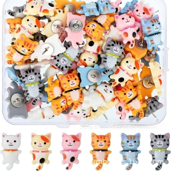 I-alakú műgyanta gombostűk – Mogii CI9987, dobozos csomagolás