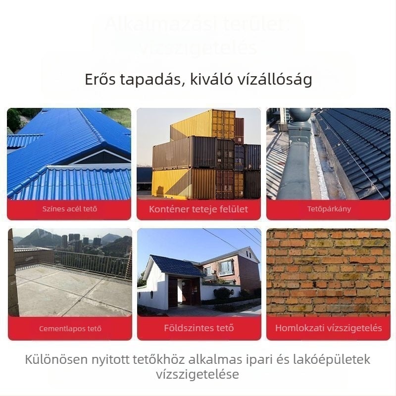 Tetővízálló szalag, réteges PE tekercs, szakítószilárdság: erős, vízálló és nedvességálló