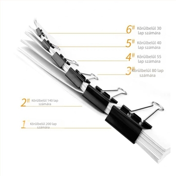 Yunfeng fém klipsz irodai mappákhoz