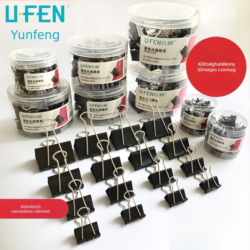 Yunfeng fém klipsz irodai mappákhoz