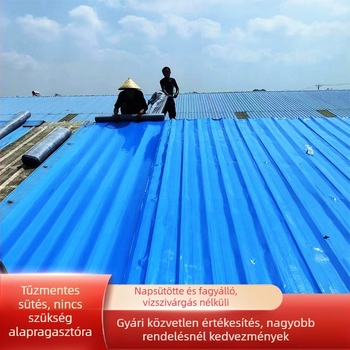 Öntapadós tetővízszigetelő membrán tetőfelújításhoz; rétegelt gum/plasztik anyag; vízálló 0,4 MPa, 2 órás impermeabilitás; konkáv-konvex felület; magas hajlítási, nyomási és szakítószilárdság.