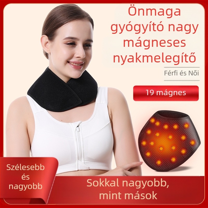 SK-695 Önálló melegítő nyakvédő Tourmalin-mágnessel, Ok anyag, Uniszex