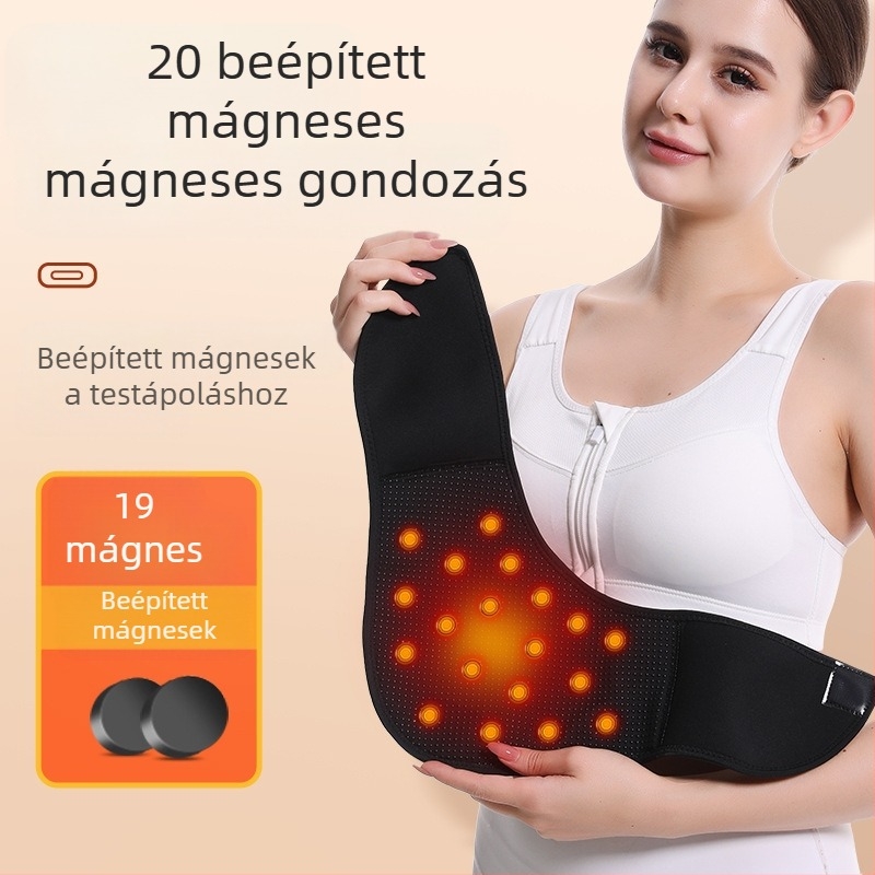 SK-695 Önálló melegítő nyakvédő Tourmalin-mágnessel, Ok anyag, Uniszex