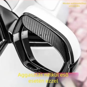 Univerzális esővédő visszapillantó tükörhöz (PVC, ragasztásos telepítés, 1 pár, általános kompatibilitás)