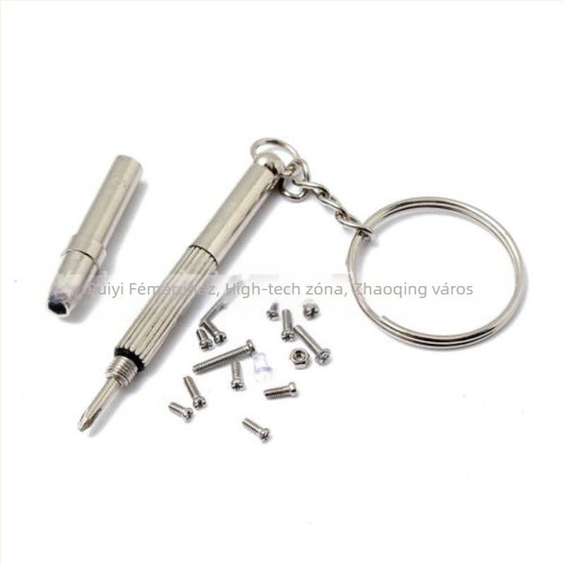 Szemüvegekhez, napszemüvegekhez, órákhoz és okostelefonokhoz való csavar készlet, rozsdamentes acél, kerek fej, 1000 darab