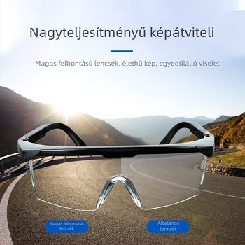 Polikarbonát védőszemüveg, állítható keret, 2 mm-es lencse, por- és páramentes funkcióval