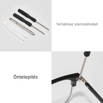 Szemüveg csavarjavító készlet, rozsdamentes acélból, csavar készlet, modell Screw, tanuláshoz, irodához és kiegészítőkhöz