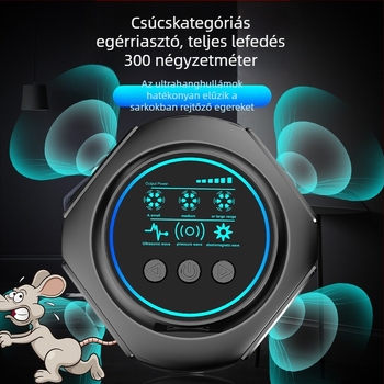 Ultrahangos kártevőriasztó, modell 219, 220V, 20-65 kHz, 6-8W, ABS ház